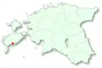クレサーレの位置の位置図