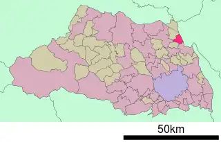 栗橋町位置図