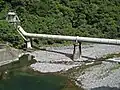 黒部ダムに増設された水圧鉄管