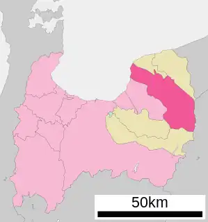 黒部市位置図