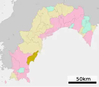 黒潮町位置図