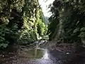 黒滝沿いにある渓谷