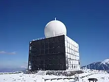 隣接する車山気象レーダー観測所(2010年1月)