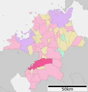 久留米市位置図