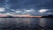 来島海峡夕暮(南東から)