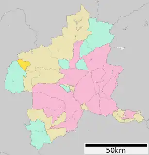 草津町位置図