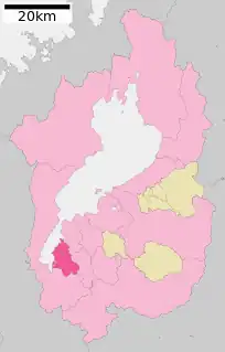 草津市位置図