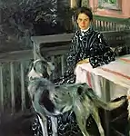 妻（ユリア・クストーディエヴァ）の肖像（1903年）