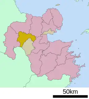玖珠町位置図