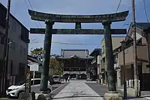 桑名宗社（春日神社）の青銅鳥居