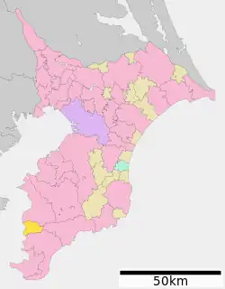 鋸南町位置図