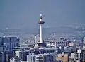 清水寺から見た京都タワー