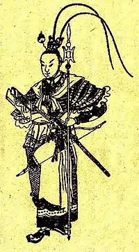 清朝期の呂布の版画