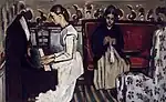 『ピアノを弾く若い娘』(『タンホイザー序曲』)1869-70年頃、57 × 92 cm。エルミタージュ美術館。