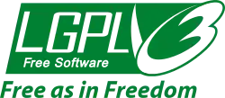 GNU LGPLv3のロゴ