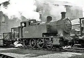 LMSファウラードックタンク47165号機、1958年8月6日 ランカシャー フリートウッド港