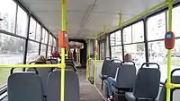 更新車両の内装(2016年撮影)