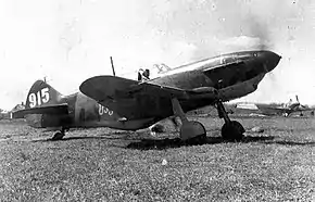 駐機中のLaGG-3 66シリーズ(第88戦闘機連隊所属、1943年夏撮影)