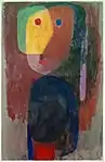 「Abendliche Figur(夕暮の人物)」 - パウル・クレー 1935年