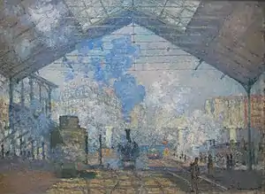 『サンラザール駅』（1877年）モネ