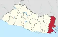 Location within El Salvador