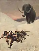 「マンモスからの避難」
