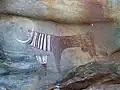 人に曳かれる牛
