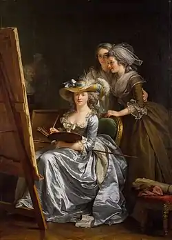 アデライード・ラビーユ=ギアール《自画像》1785年メトロポリタン美術館