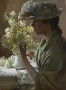 「ブーケと婦人」 (1890)""