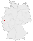 Lage der kreisfreien Stadt Düsseldorf in Deutschland
