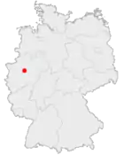Lage der kreisfreien Stadt Dortmund in Deutschland