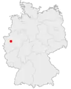 Lage der kreisfreien Stadt Essen in Deutschland