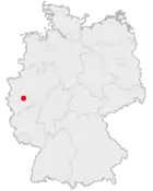 Lage der kreisfreien Stadt Leverkusen in Deutschland