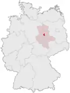 Lage Magdeburgs in Deutschland