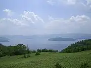 北海道道102号駐車公園より望む