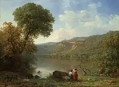 ネミ湖 ,ジョージ・イネス, 1857年, イェール大学美術館,油彩