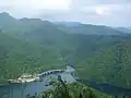 山頂付近から望むさっぽろ湖