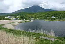 西白樺湖の近く