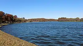 大場川に繋がる小合溜