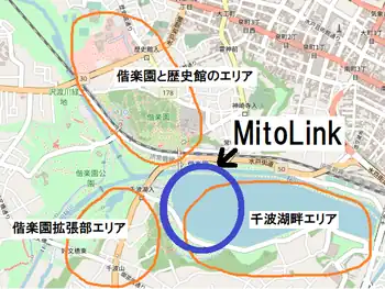 "MitoLink"と3つのエリア
