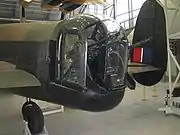 アブロ ランカスターの尾部銃塔（ダックスフォード帝国戦争博物館）
