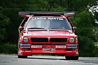 1985年のRACでデビューしたグループBマシン、デルタS4（左）と、1987年からのグループS用マシンとして開発されたECV（右）