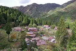 山中温泉大土町の全景