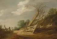 開いた入口のある風景(1635/1640)  ナショナル・ギャラリー (ワシントン)蔵