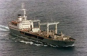 Large ocean tanker "Dnestr" in 1993