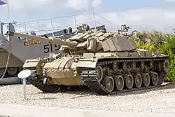 ブレイザー ERAを装着したマガフ3。この車両は1982年にシリア軍に鹵獲され、その後ソ連のクビンカ戦車博物館に展示されていたが、2016年にイスラエルのラトルン戦車博物館に返還された。