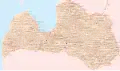 都市型自治体と教区の地図(自治体は2009年時点)