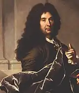 『シャルル・ルブランの肖像』（1730）ルーヴル美術館