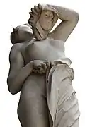 オルセー美術館の "le masque"(1876) 一部を拡大