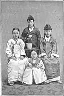 雑誌「ル・トゥール・デュ・モンド」挿絵 - 朝鮮の少女(1910)